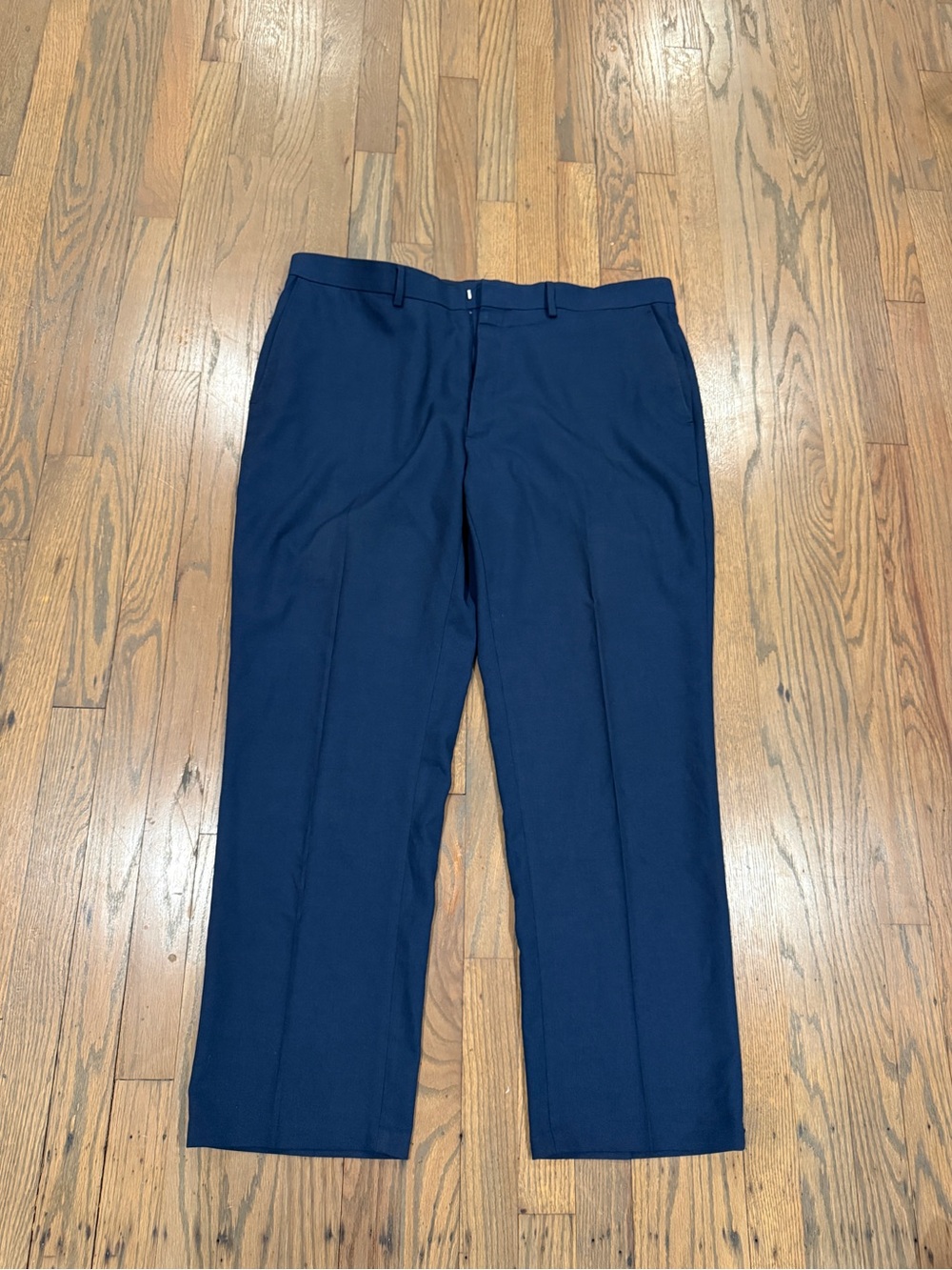 Haggar Navy Straight Dress Pants